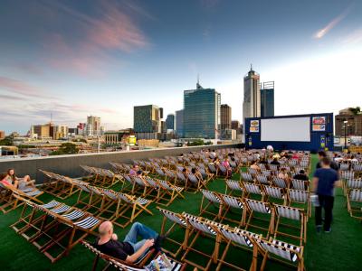 Rooftop cinema Perth. Photo credit: Tourism Western Australia