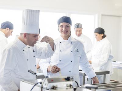 Cookery students at NZMA. Photo credit: NZMA