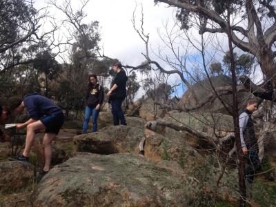 Melbourne Polytechnic conservation students. Photo credit: Jennifer Gibson, Melbourne Polytechnic